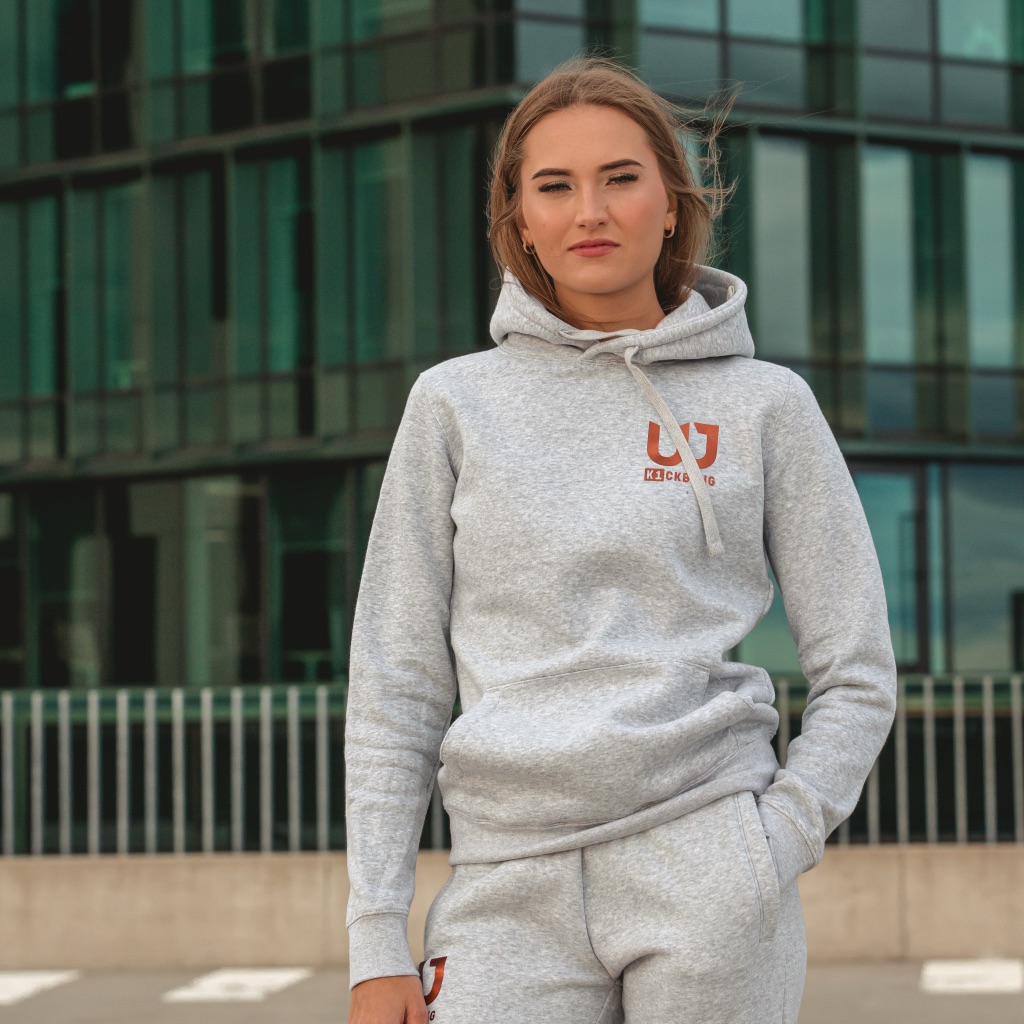 UJ women's hoodie, gray